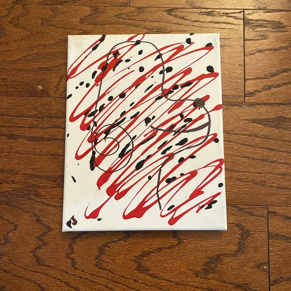 ⚡️ 8 x 10 acrylic abstract art
